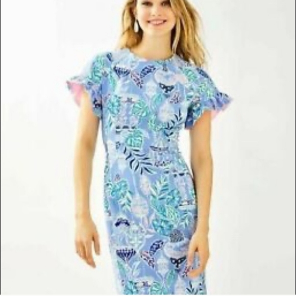 NWT Lilly Pulitzer Kerstin Stretch Shift Dress. Size 8 - Picture 6 of 14